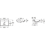 Roca ONA A327687000 掛牆面盆：Fineceramic薄陶、中央水龍頭孔、長方形設計